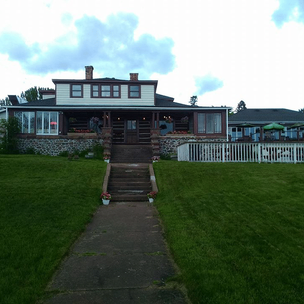 birch terrace supper club front walk and lawn in front of restaurant