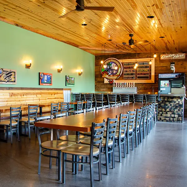 taproom at castle danger brewing downtown two harbors