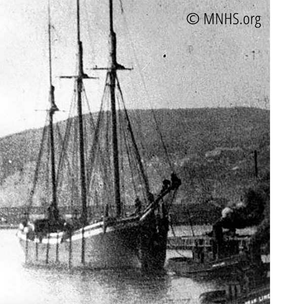 three-masted schooner historical phto