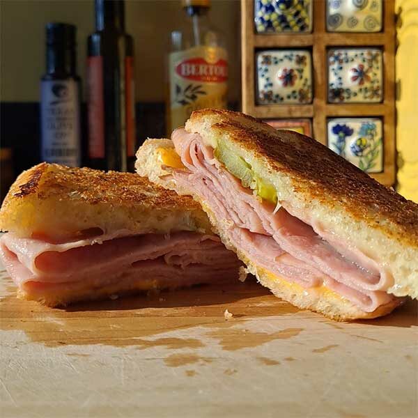 grilled ham and cheese from toasty roma's