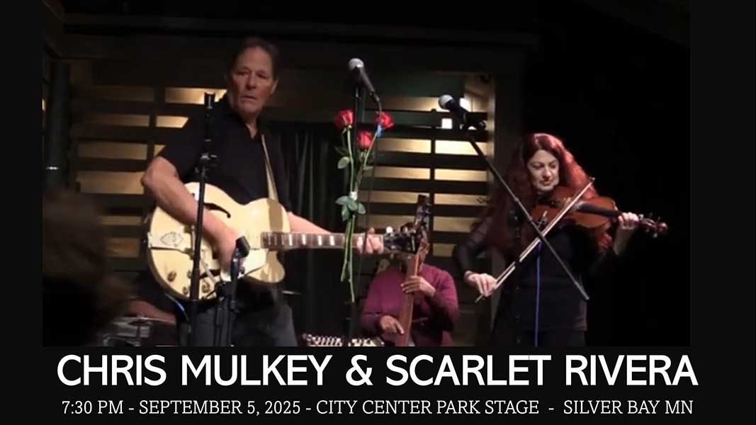 Scarlet Rivera with Chris Mulkey Band - Silver Bay Music In The Park Concert