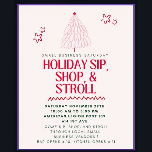 Holiday Sip Shop and Stroll