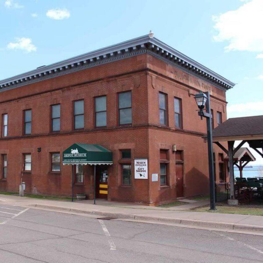 Two Harbors Depot Museum historical brick two harbors train depot building museum on lake superior
