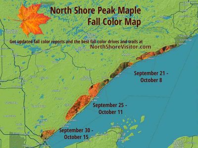 north shore peak fall color map