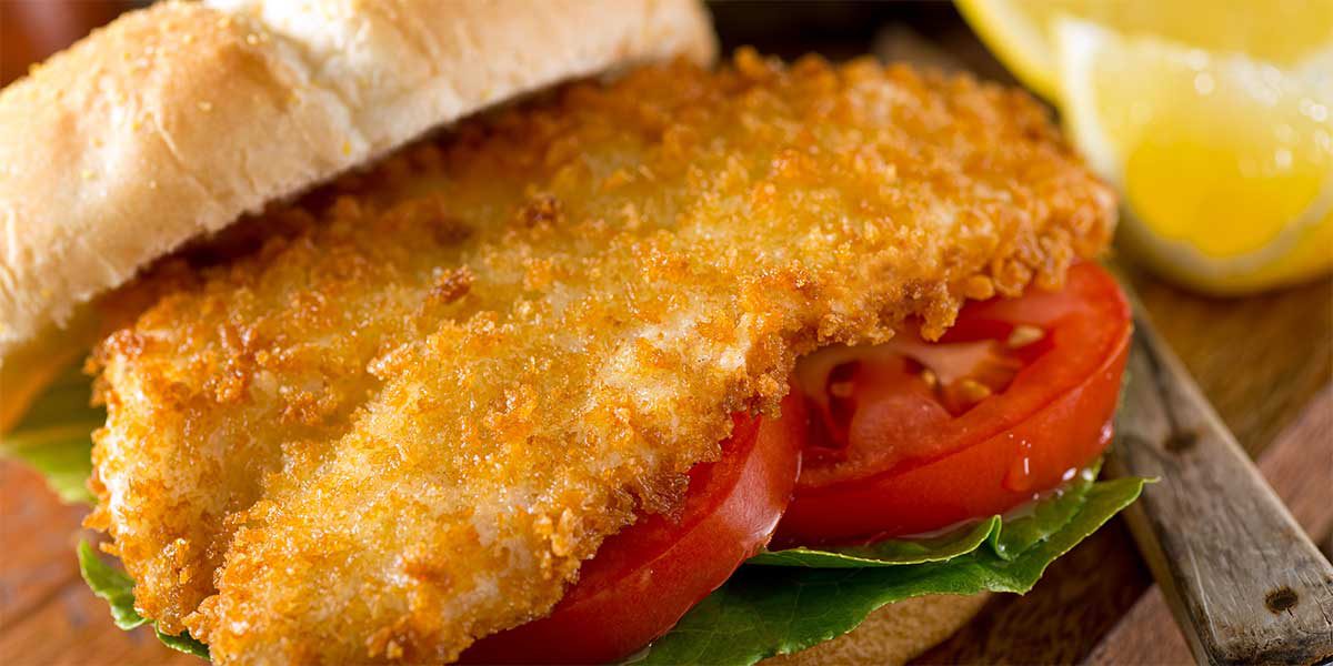 fried lake superior herring fish sandwich