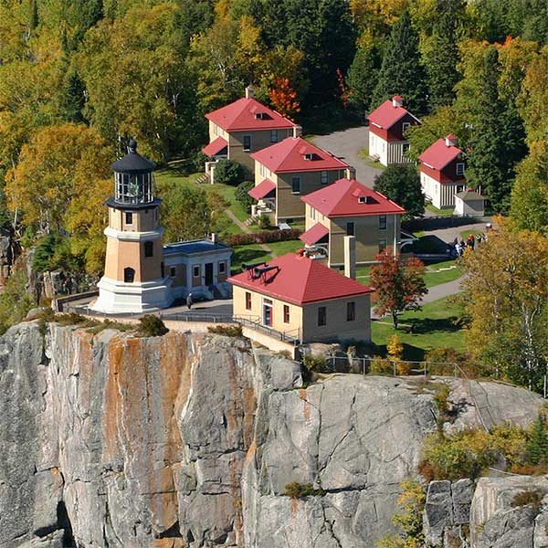 Split Rock Lighthouse Beaver Bay Aerial Photo