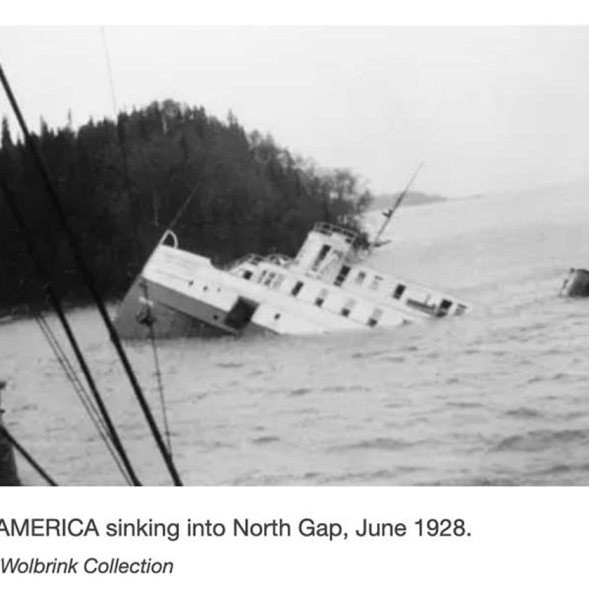 ss-america-sinking ss america sinking near isle royale 1928