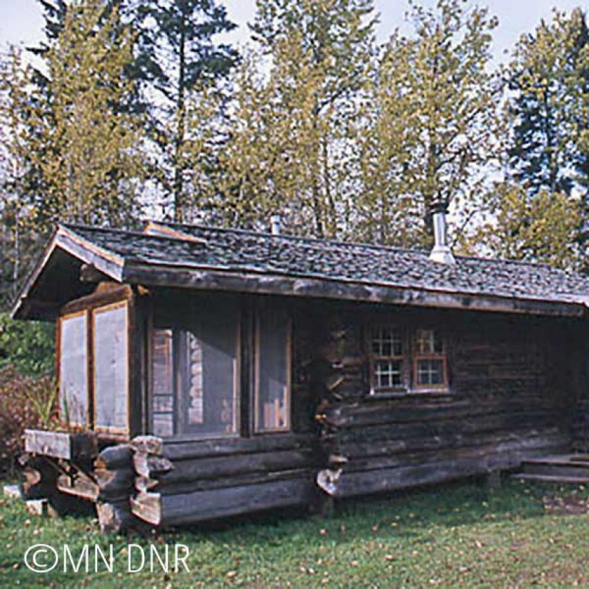 tettegouche-camp-cabin old log cabin for rent at tettegouche state park